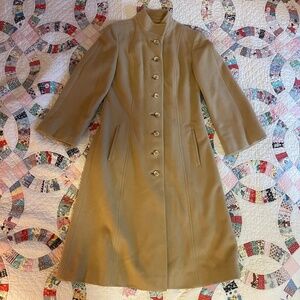 Vintage 70s Cashmere Wool Coat Regency NY London Camel